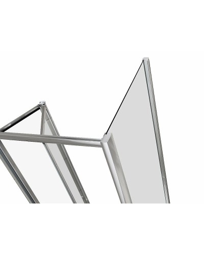 Душевой уголок Grossman Alba 80х80 GR-8080Al2 профиль Хром стекло прозрачное