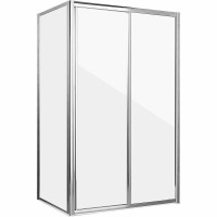 Душевой уголок Grossman Alba 100х80 GR-1080Al профиль Хром стекло прозрачное