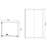 Душевой уголок Grossman Alba 100х80 GR-1080Al профиль Хром стекло прозрачное