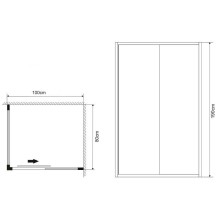 Душевой уголок Grossman Alba 100х80 GR-1080Al профиль Хром стекло прозрачное