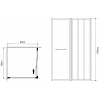 Душевой уголок Grossman Alba 90х90 GR-9090Al1 профиль Хром стекло прозрачное