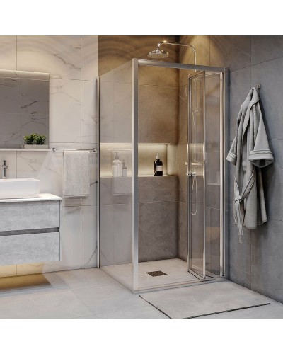Душевой уголок Grossman Advans 100х100 GR-1010Ad профиль Хром стекло прозрачное