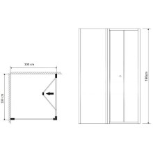 Душевой уголок Grossman Advans 100х100 GR-1010Ad профиль Хром стекло прозрачное