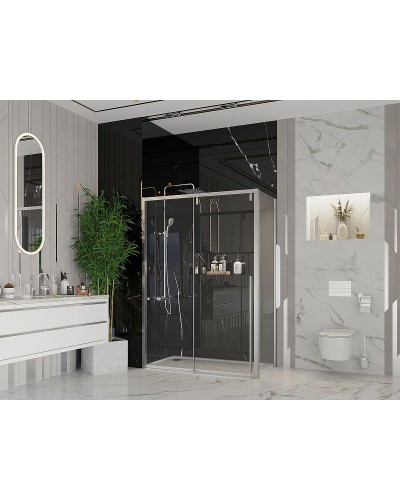 Душевой уголок Ambassador Intense 160x100 110021105IX-100IX профиль Хром стекло прозрачное