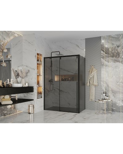 Душевой уголок Ambassador Intense 160x80 110022205IBB-80IBB профиль Черный стекло тонированное