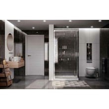 Душевой уголок Ambassador Kingston 80x80 14011119 профиль Хром стекло прозрачное