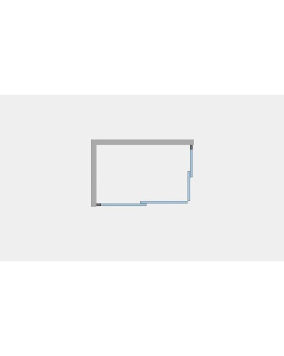 Душевой уголок Ambassador Kingston 120x90 14011122 профиль Хром стекло прозрачное