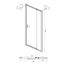 Душевой уголок Ambassador Elysium 90x90 111021103KX-90KX профиль Хром стекло прозрачное
