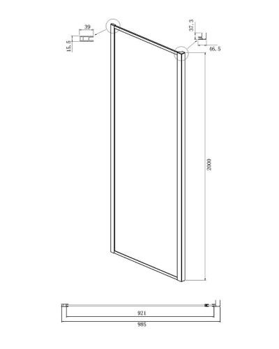 Душевой уголок Ambassador Elysium 90x100 111021103KX-100KX профиль Хром стекло прозрачное