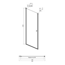 Душевой уголок Ambassador Elysium 100x100 111011111CX-100CX профиль Хром стекло прозрачное
