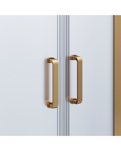 Душевой уголок Ambassador Royal 120x90 18015302 профиль Золото стекло белое с рисунком