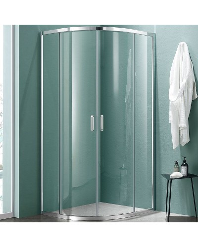 Душевой уголок Aquatek 80х80 AQNAA2142-80 профиль Хром стекло прозрачное