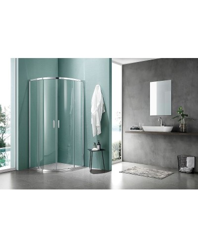 Душевой уголок Aquatek 80х80 AQNAA2142-80 профиль Хром стекло прозрачное