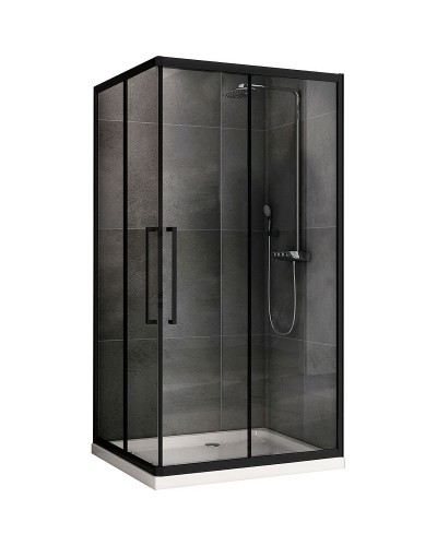 Душевой уголок Abber Schwarzer Diamant 120x90 AG02129BH профиль Черный стекло прозрачное