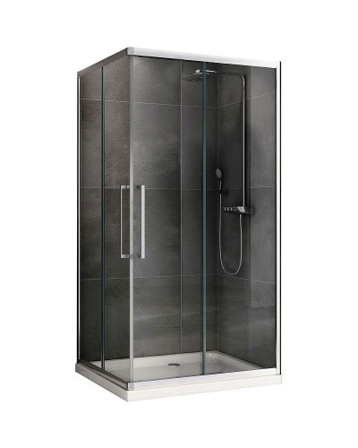 Душевой уголок Abber Schwarzer Diamant 120x90 AG02129H профиль Хром стекло прозрачное