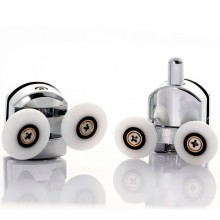 Душевой уголок Abber Schwarzer Diamant 100x80 AG30100H-S80-S80 профиль Хром стекло прозрачное