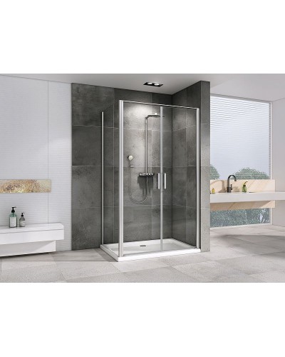 Душевой уголок Abber Sonnenstrand 100x100 AG04100C-S100 профиль Хром стекло прозрачное