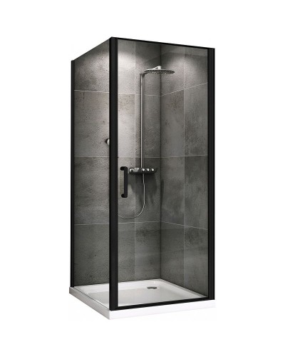 Душевой уголок Abber Sonnenstrand 100x90 AG04100B-S90B профиль Черный стекло прозрачное
