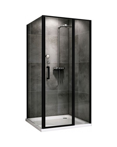 Душевой уголок Abber Sonnenstrand 110x100 AG04110BS-S100B профиль Черный стекло прозрачное