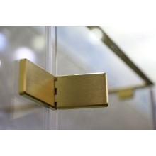 Душевой уголок Cezares Bellagio 140x80 BELLAGIO-AH-1-140/80-C-BORO профиль Золото брашированное стекло прозрачное