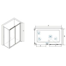 Душевой уголок RGW Classic CL-48 120x90 32094892-011 профиль Хром стекло прозрачное