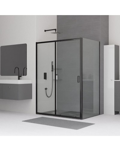 Душевой уголок RGW Classic CL-48B 110x100 32094801-014 профиль Черный матовый стекло прозрачное