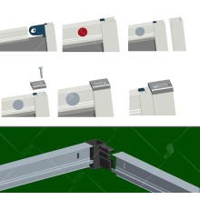 Душевой уголок RGW Classic CL-48B 110x100 32094801-014 профиль Черный матовый стекло прозрачное