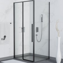 Душевой уголок RGW Stilvoll SV-42B 110x100 32324210-014 профиль Черный стекло прозрачное