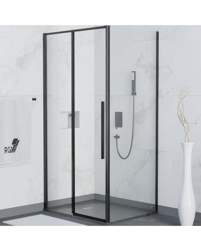 Душевой уголок RGW Stilvoll SV-42B 110x100 32324210-014 профиль Черный стекло прозрачное