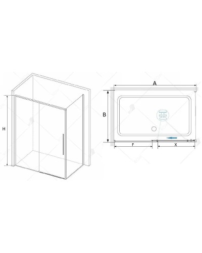 Душевой уголок RGW Stilvoll SV-42 110x90 32324291-011 профиль Хром стекло прозрачное
