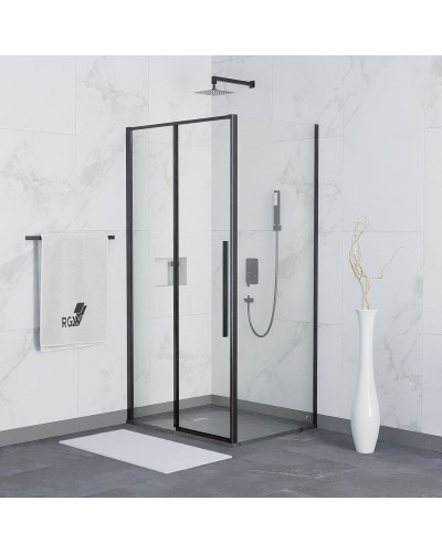 Душевой уголок RGW Stilvoll SV-42B 120x70 32324272-014 профиль Черный стекло прозрачное