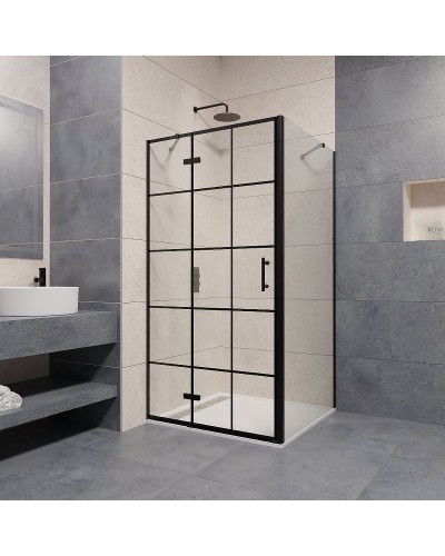 Душевой уголок RGW Passage PA-77B L 90x120 41087792-084L профиль Черный стекло прозрачное