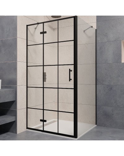 Душевой уголок RGW Passage PA-77B L 90x90 41087799-084L профиль Черный стекло прозрачное