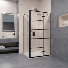 Душевой уголок RGW Passage PA-77B R 90x80 41087798-084R профиль Черный стекло прозрачное