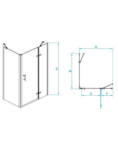 Душевой уголок RGW Passage PA-77B R 120x90 41087729-084R профиль Черный стекло прозрачное