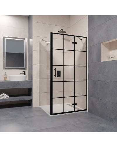 Душевой уголок RGW Passage PA-77B R 120x100 41087720-084R профиль Черный стекло прозрачное