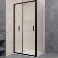 Душевой уголок RGW Passage PA-74B 130x70 410874137-14 профиль Черный стекло прозрачное