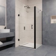 Душевой уголок RGW Passage PA-36B 70x90 41083679-014 профиль Черный стекло прозрачное