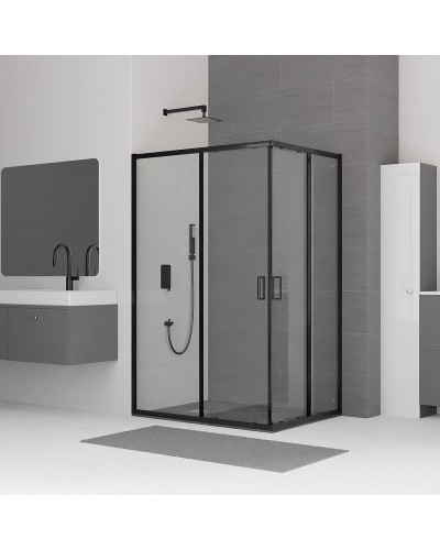 Душевой уголок RGW Classic CL-44B 100х80 32094480-14 профиль Черный стекло прозрачное