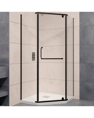 Душевой уголок RGW Passage PA-081B 80x80 35088188-14 профиль Черный стекло прозрачное
