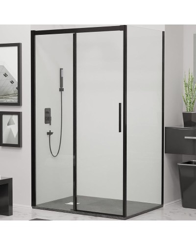 Душевой уголок RGW Leipzig LE-41B 120x80 34124182-014 профиль Черный стекло прозрачное