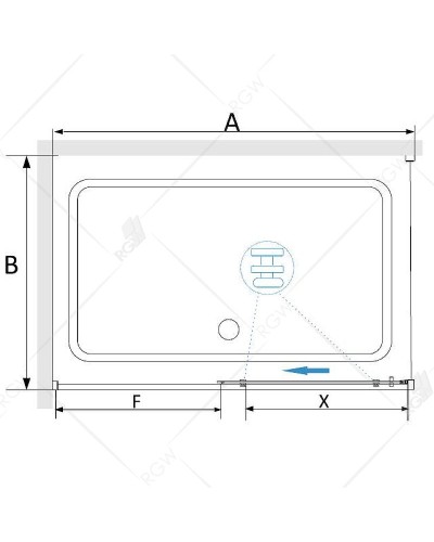 Душевой уголок RGW Stilvoll SV-42B 130x80 32324238-014 профиль Черный стекло прозрачное