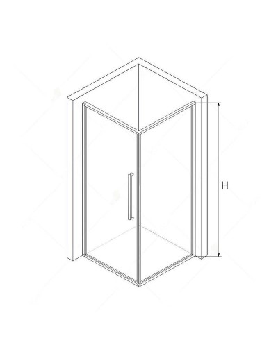Душевой уголок RGW Stilvoll SV-43 80x90 06324389-011 профиль Хром стекло прозрачное