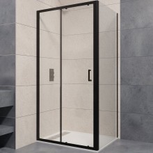 Душевой уголок RGW Passage PA-74B 120х70 410874127-14 профиль Черный стекло прозрачное