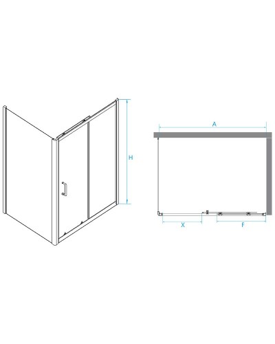 Душевой уголок RGW Passage PA-74B 120х70 410874127-14 профиль Черный стекло прозрачное