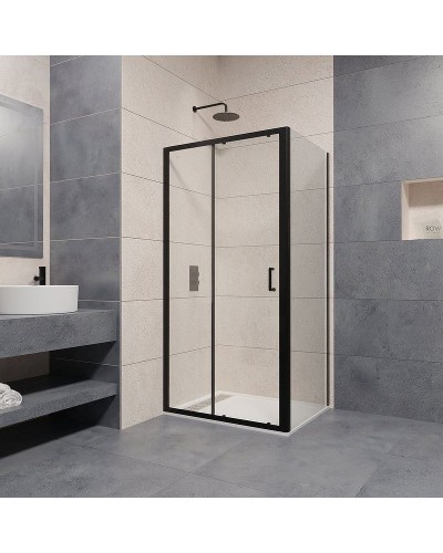Душевой уголок RGW Passage PA-74B 180х80 410874188-14 профиль Черный стекло прозрачное
