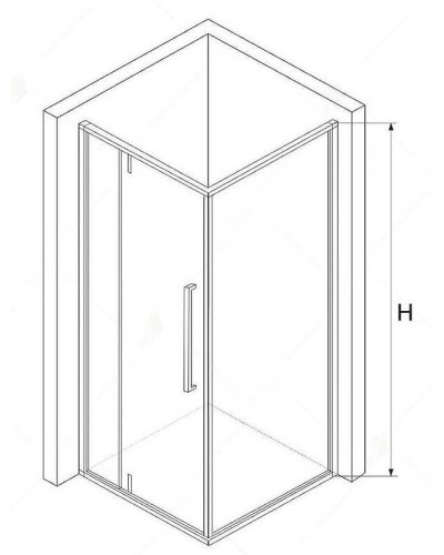 Душевой уголок RGW Stilvoll SV-34 90х90 06323499-11 профиль Хром стекло прозрачное