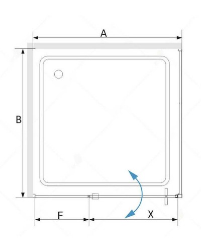 Душевой уголок RGW Stilvoll SV-34 90х90 06323499-11 профиль Хром стекло прозрачное