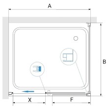Душевой уголок RGW Passage PA-76 140х70 35087647-21 профиль Хром стекло матовое-сатинат