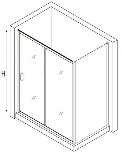 Душевой уголок RGW Passage PA-76 140х70 35087647-21 профиль Хром стекло матовое-сатинат